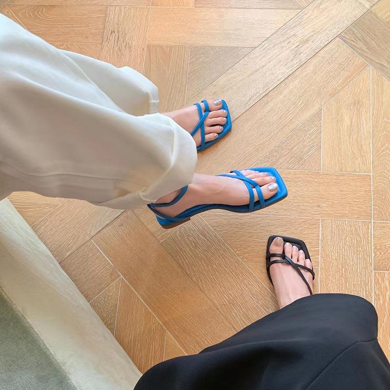 Vacation Wind Blogger Wind Square Head Cross Strap Set Toe Flat Sandals Women s Summer 34 синий
Vacation Wind Blogger Wind Square Head Cross Strap Set Toe Flat Sandals Women s Summer 34 синий