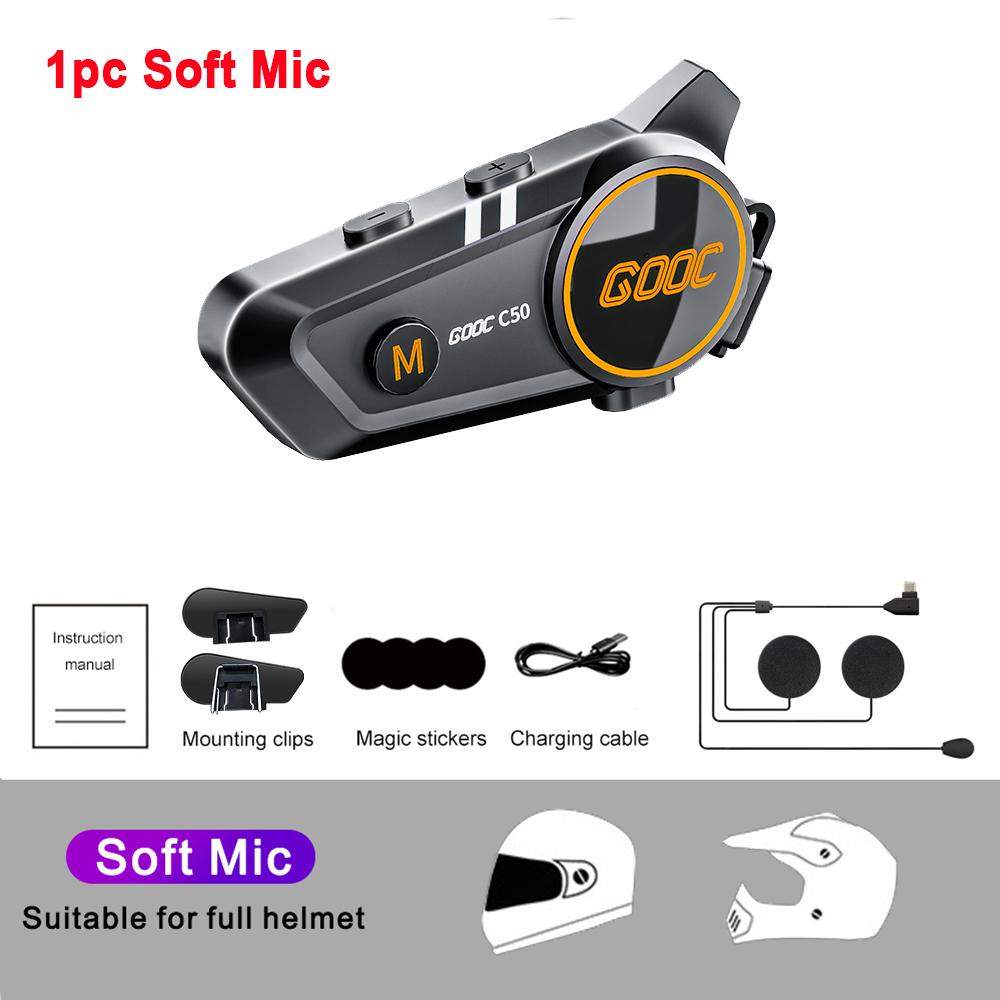C50 Мотоцикл Intercom Шолом Гарнітура Bluetooth 5.3 Бездротовий Interphone Anti-interference Водонепроникний Intercomunicador Earphone
C50 Мотоцикл Intercom Шолом Гарнітура Bluetooth 5.3 Бездротовий Interphone Anti-interference Водонепроникний Intercomunicador Earphone