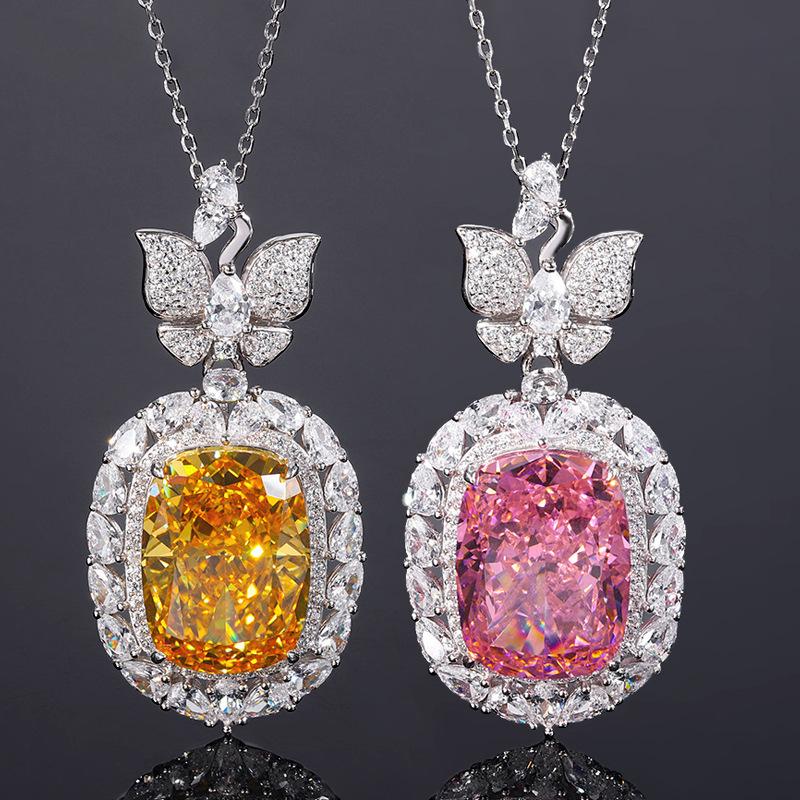 Autumn And Winter Jewelry Silver High Carbon Diamond Butterfly Fat Square Pendant Luxury Set 15 * 20
Autumn And Winter Jewelry Silver High Carbon Diamond Butterfly Fat Square Pendant Luxury Set 15 * 20