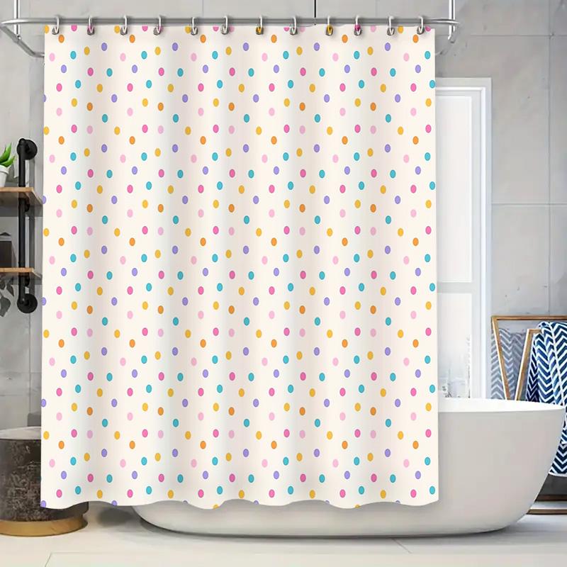 Cute Dot Shower Curtain Waterproof Bathroom Decor Farmhouse Style Fabric Backdrop Modern Simple Patterned Shower Liner W60H190(CM)-1 Pcs
Cute Dot Shower Curtain Waterproof Bathroom Decor Farmhouse Style Fabric Backdrop Modern Simple Patterned Shower Liner W60H190(CM)-1 Pcs