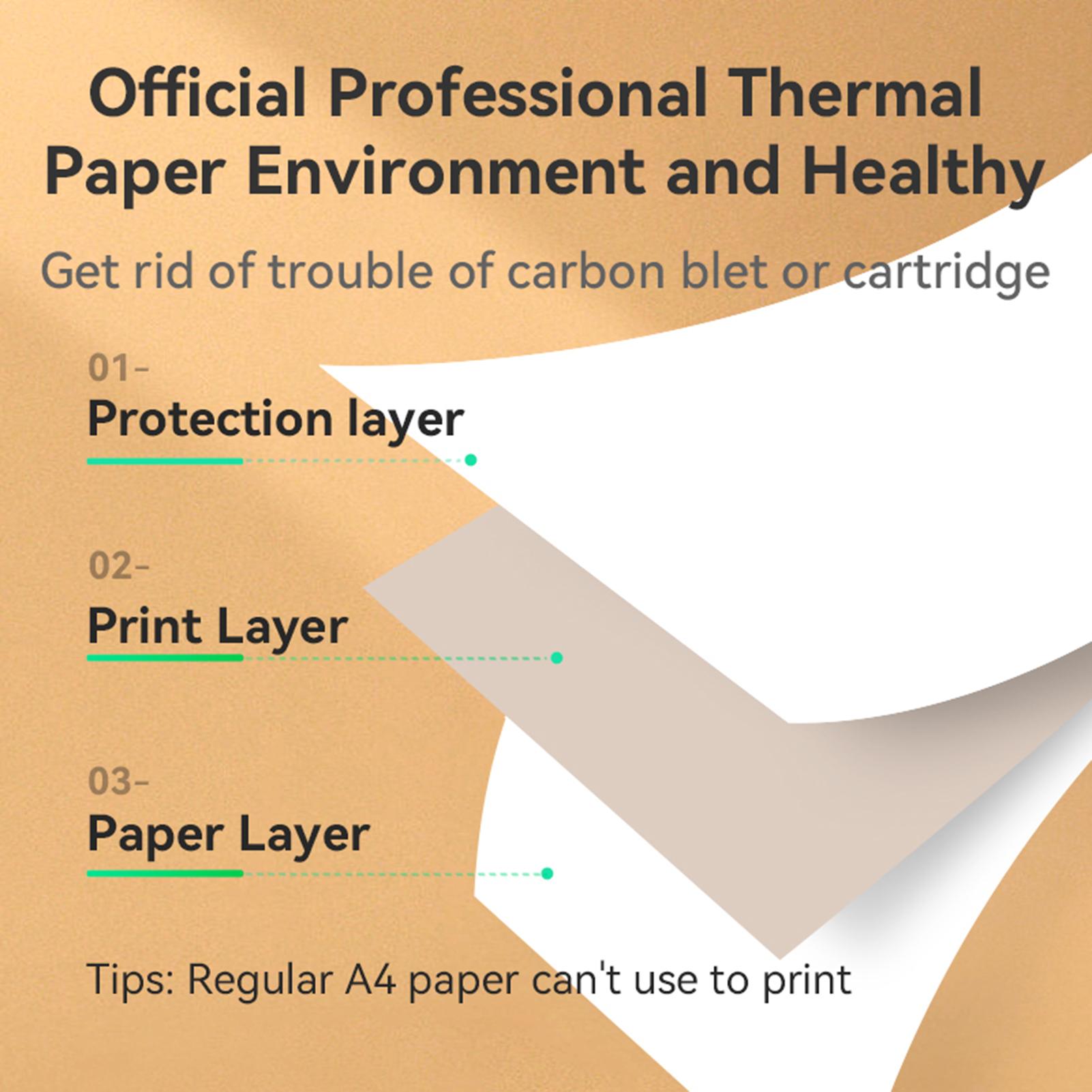 PeriPage A4 Foldable Printing Paper Waterproof Oil proof Double Sided Continuous Thermal Paper 200 Sheets for PeriPage
PeriPage A4 Foldable Printing Paper Waterproof Oil proof Double Sided Continuous Thermal Paper 200 Sheets for PeriPage