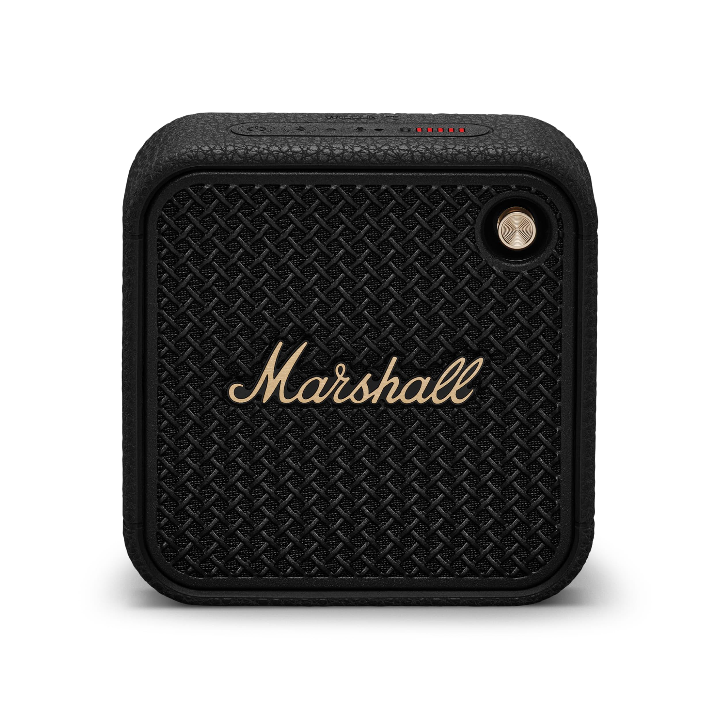 Marshall Portable Waterproof Speaker Willen II Black & Brass 17 Hours Continuous /IP67 Waterproof Specification/Ultra Compact/Fast Charging
Marshall Portable Waterproof Speaker Willen II Black & Brass 17 Hours Continuous /IP67 Waterproof Specification/Ultra Compact/Fast Charging