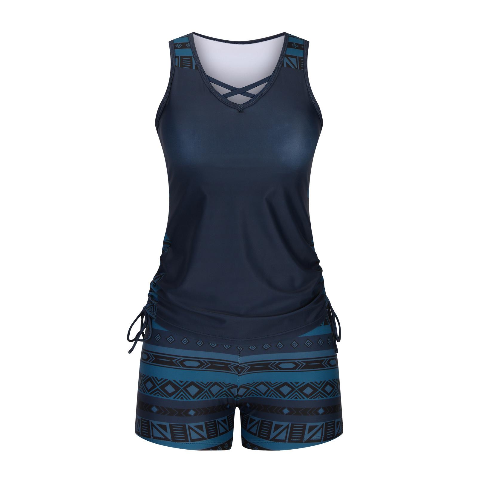 Жіночий Роздільний Купальник Купальник з Високою Талією Комплект з Двох Частин L темно-синього кольору
Жіночий Роздільний Купальник Купальник з Високою Талією Комплект з Двох Частин L темно-синього кольору