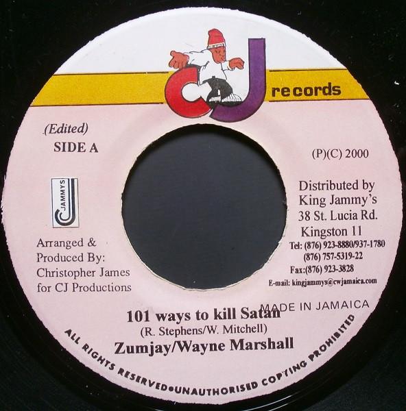 7-дюймовая пластинка ZUMJAY / WAYNE MARSHALL - 101 способ убить Сатану НИКАКОЙ CJ Records 2000 Ямайка Регги, Ска и Даб Б/У
7-дюймовая пластинка ZUMJAY / WAYNE MARSHALL - 101 способ убить Сатану НИКАКОЙ CJ Records 2000 Ямайка Регги, Ска и Даб Б/У
