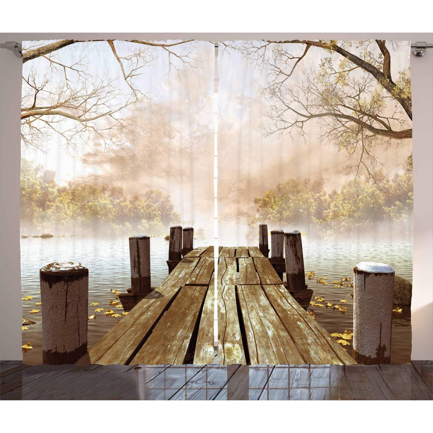 Seaside Sunset Wooden Road Curtains 2PCS Living Room Bedroom Home Decor Hook Perforation Natural W50xH130(CM)x2PCS-Rod pocket
Seaside Sunset Wooden Road Curtains 2PCS Living Room Bedroom Home Decor Hook Perforation Natural W50xH130(CM)x2PCS-Rod pocket