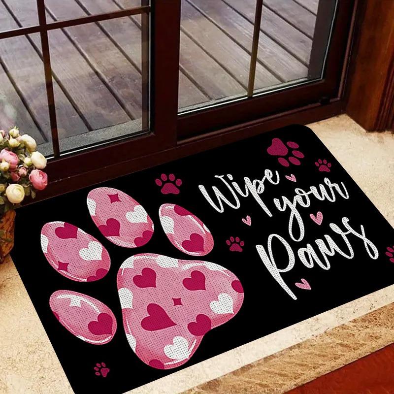 Love paw print Valentine s Day welcome floor mat, Valentine s Day themed interior decoration 40x60cm/15.7*23.62inch
Love paw print Valentine s Day welcome floor mat, Valentine s Day themed interior decoration 40x60cm/15.7*23.62inch
