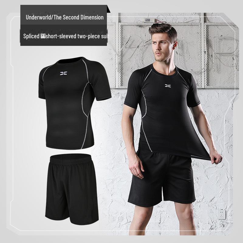 Мужской повседневный фитнес-костюм для бега: Шорты и леггинсы с коротким рукавом для йоги и тренировок L
Мужской повседневный фитнес-костюм для бега: Шорты и леггинсы с коротким рукавом для йоги и тренировок L