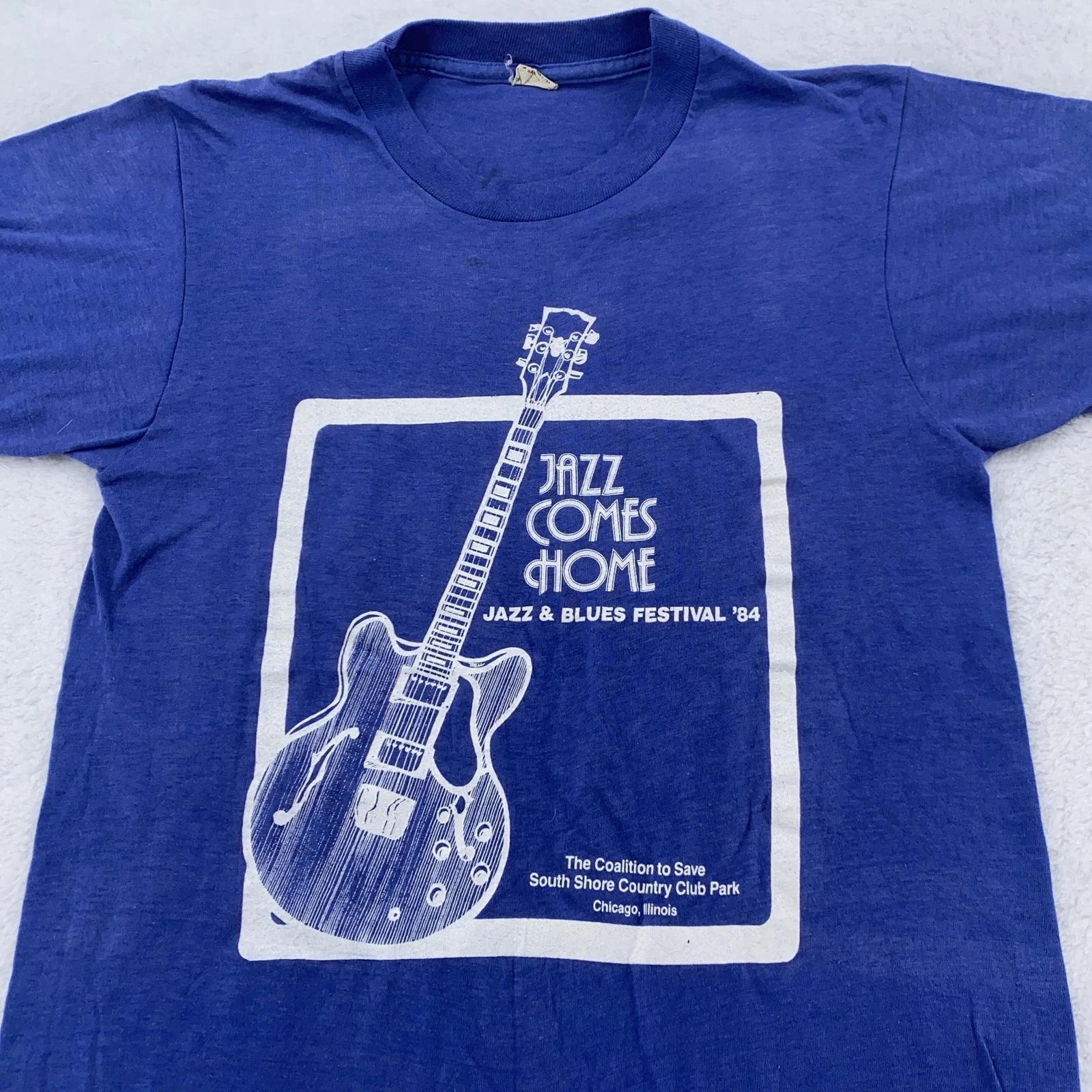 Vintage 1984 Jazz & Blues Festival Shirt Mens XXS Chicago concert 80s XL
Vintage 1984 Jazz & Blues Festival Shirt Mens XXS Chicago concert 80s XL