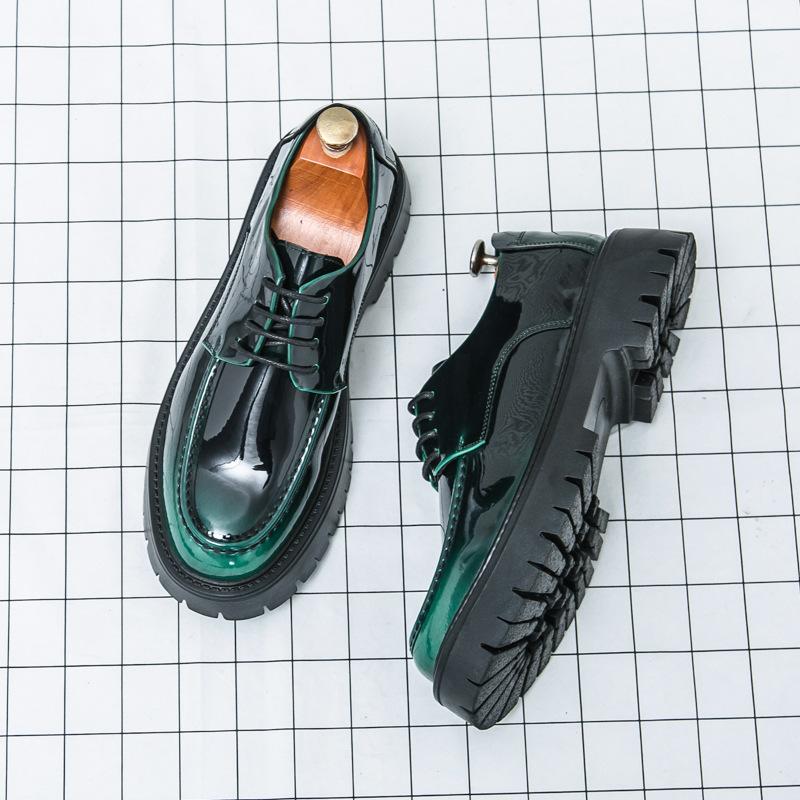 Large size casual leather shoes round head British patent leather breathable business dress wedding groom shoes T 46 зелений
Large size casual leather shoes round head British patent leather breathable business dress wedding groom shoes T 46 зелений