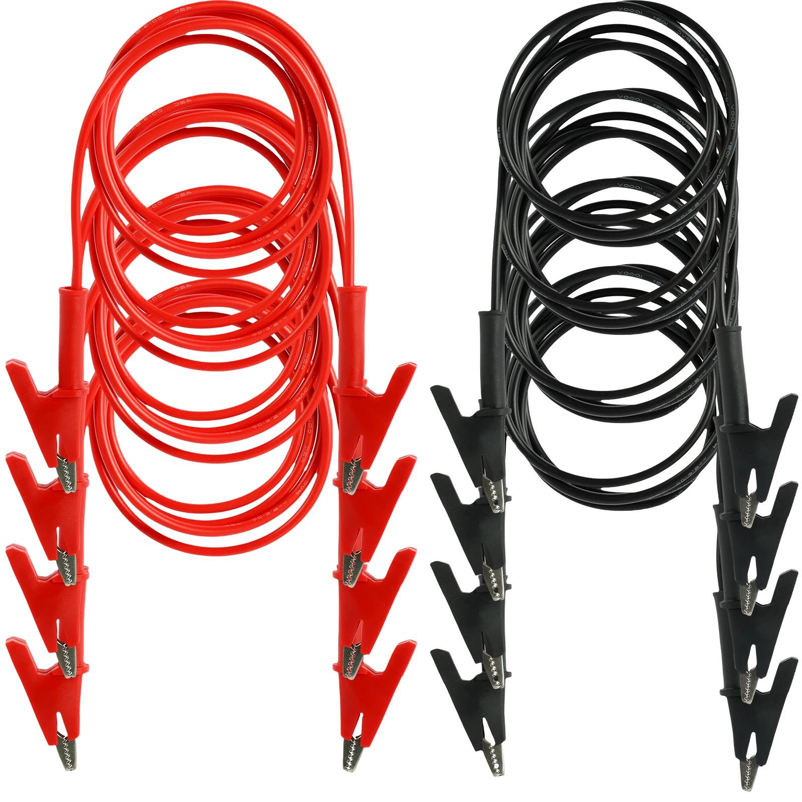 8Pcs Alligator Clip Electrical Test Wires 1m 14 Gauge Jumper Wires Kit Flexible Testing Cables for Multimeter Electrical Testing
8Pcs Alligator Clip Electrical Test Wires 1m 14 Gauge Jumper Wires Kit Flexible Testing Cables for Multimeter Electrical Testing