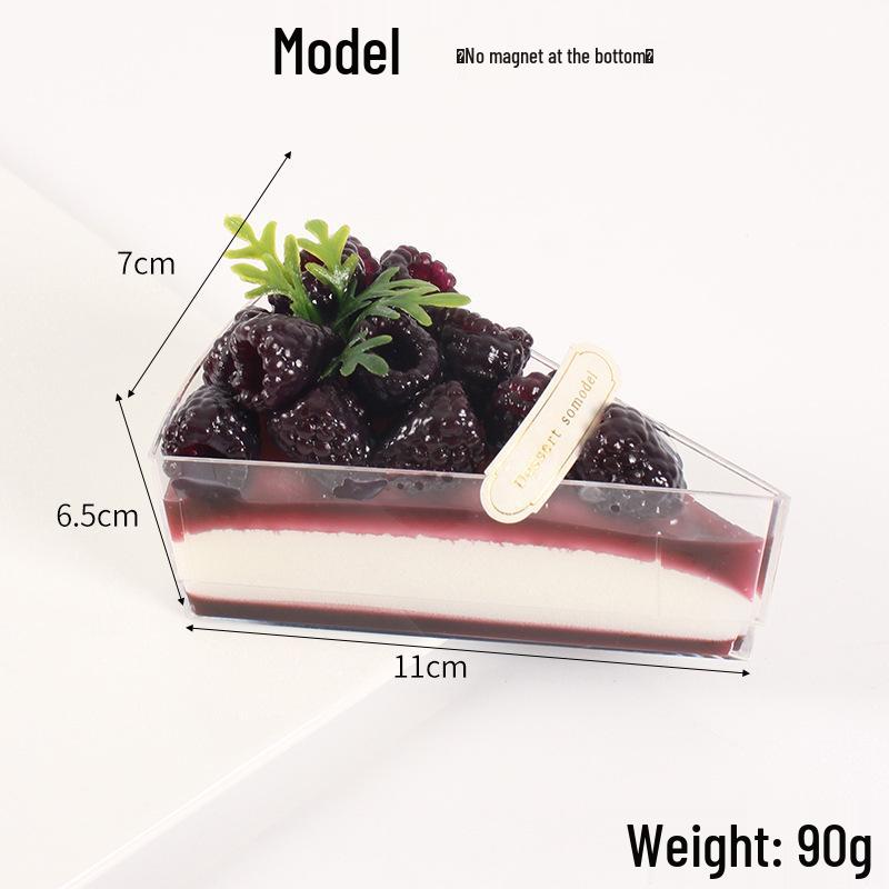 Blackberry Triangle Cake Slice Refrigerator Magnet Ornament - Fake Dessert Shop Decoration
Blackberry Triangle Cake Slice Refrigerator Magnet Ornament - Fake Dessert Shop Decoration
