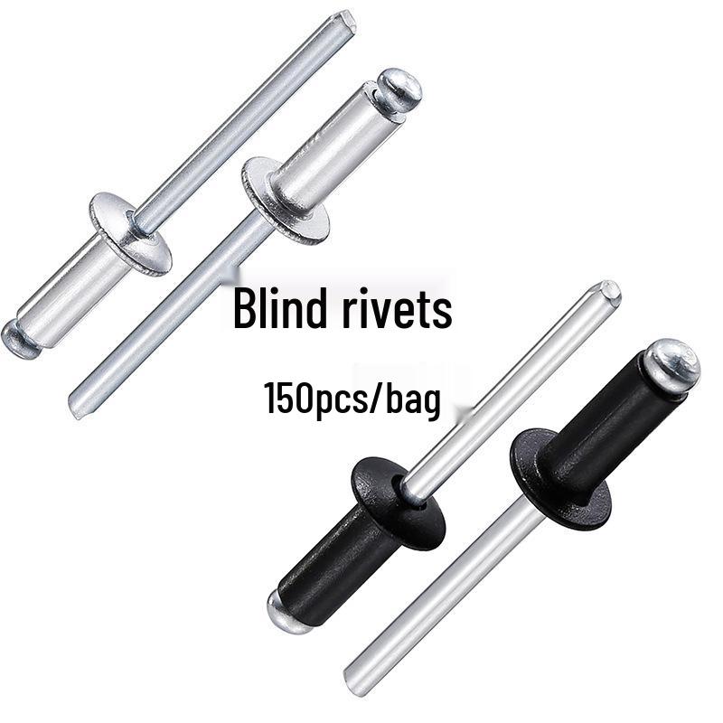 150PCS Bagged Pop Rivets for Construction & Metalworking 150PCS Black Bagged Pop Rivets
150PCS Bagged Pop Rivets for Construction & Metalworking 150PCS Black Bagged Pop Rivets