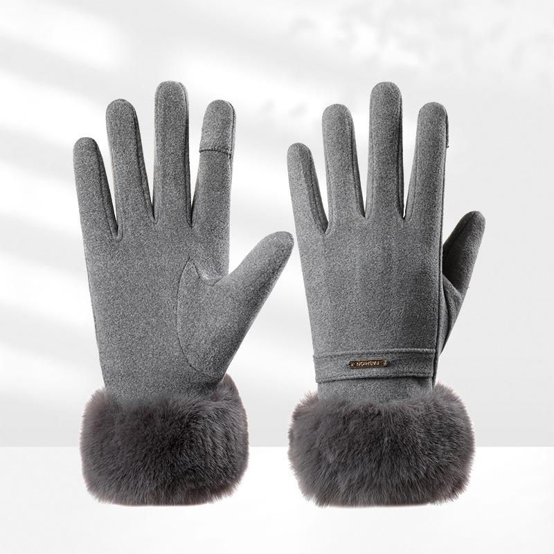 Warm Gloves for Women In Winter Windproof and Cold Protection Plus Velvet Thickened Fashion Cute Finger Riding Velvet Touch Screen Warm Gloves
Warm Gloves for Women In Winter Windproof and Cold Protection Plus Velvet Thickened Fashion Cute Finger Riding Velvet Touch Screen Warm Gloves