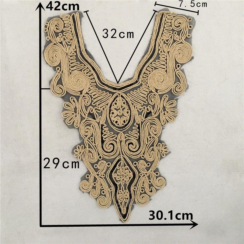 Embroidered Lace Sequin Decorative Beaded Collar 2pc Set Style 2046 Embellished Neckline Applique for Garment Sewing Craft One Size золотой
Embroidered Lace Sequin Decorative Beaded Collar 2pc Set Style 2046 Embellished Neckline Applique for Garment Sewing Craft One Size золотой