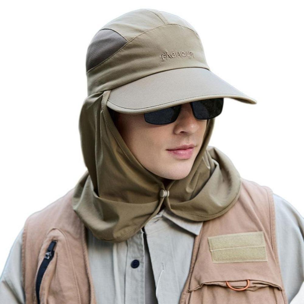Anti-UV Sunscreen Hat Adjustable Fisherman Hat New Beach Hat Gift темно-сірий колір 
Anti-UV Sunscreen Hat Adjustable Fisherman Hat New Beach Hat Gift темно-сірий колір