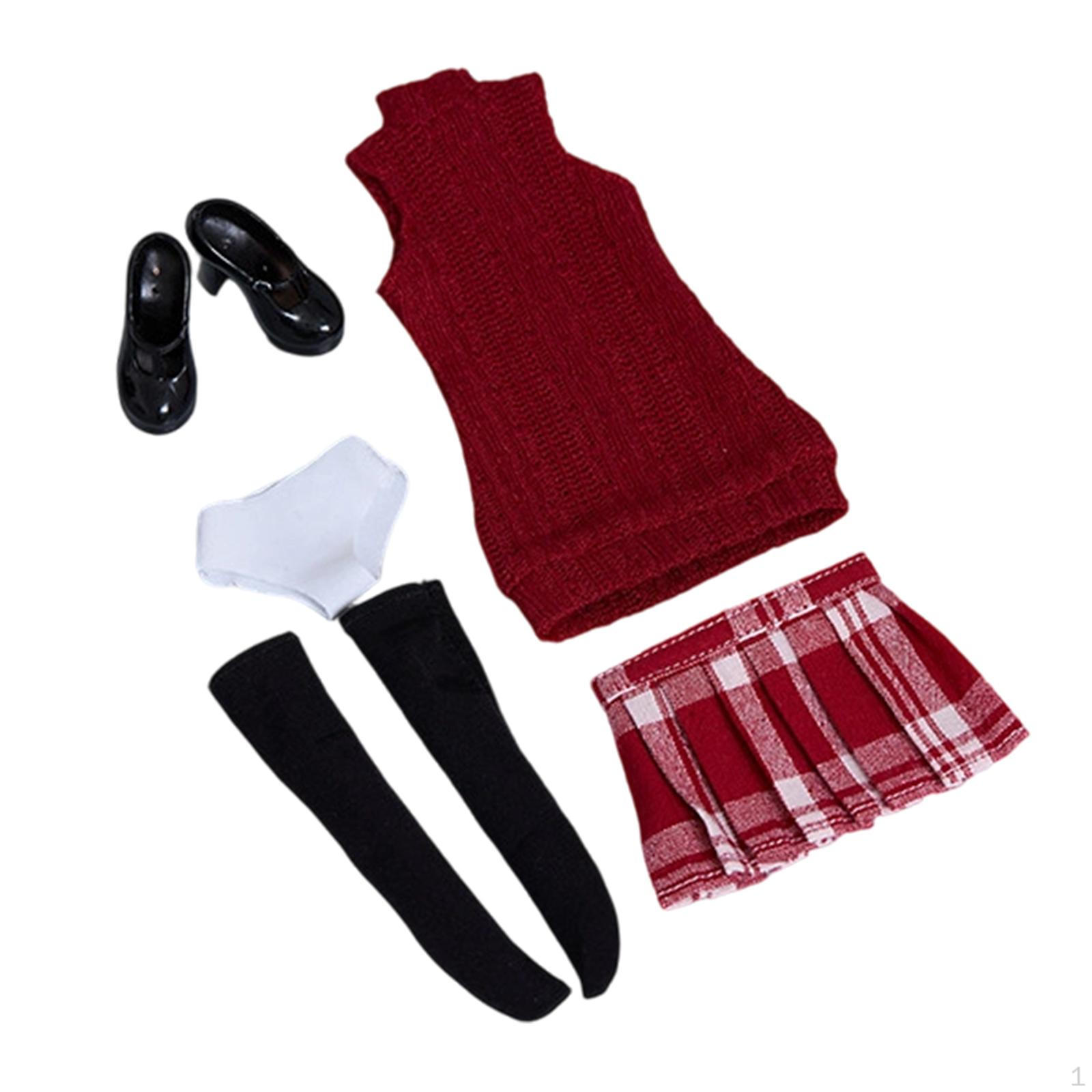 1/6 Female Action Figure Clothes Dress Doll Stockings Easy to Wear Top Skirt Suit Set Style A
1/6 Female Action Figure Clothes Dress Doll Stockings Easy to Wear Top Skirt Suit Set Style A