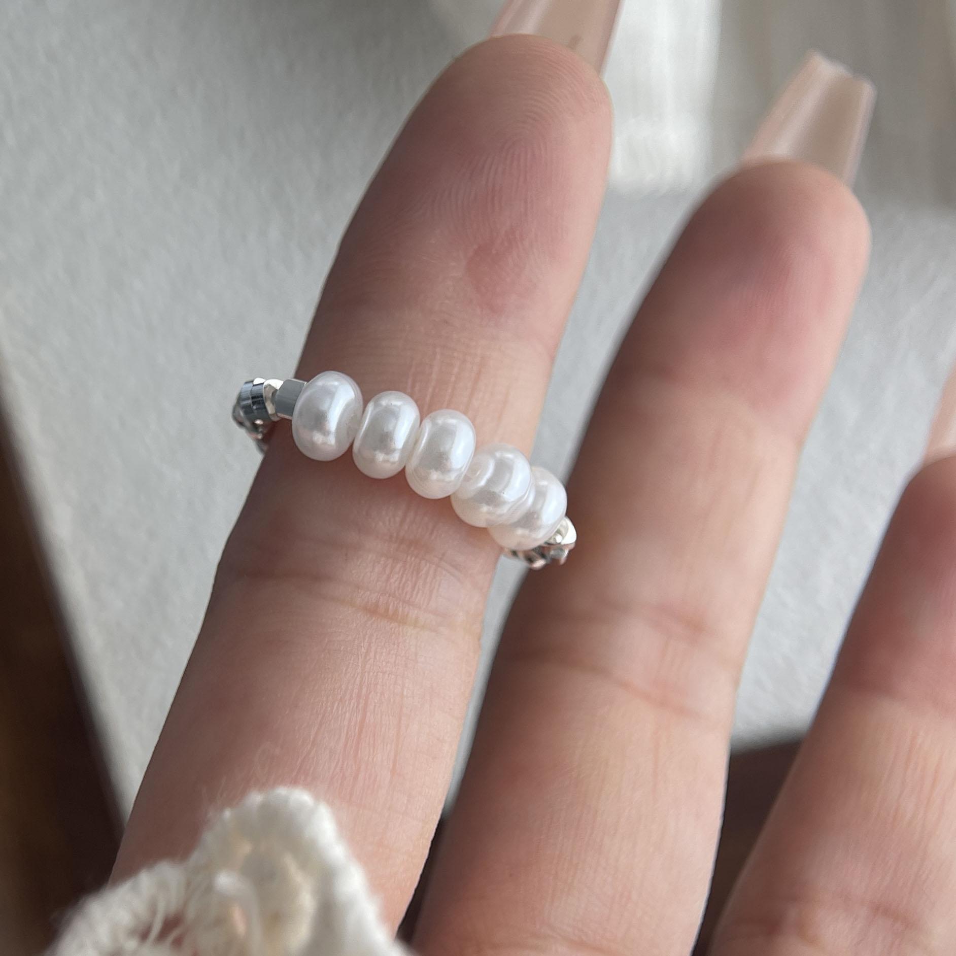 925 Sterling Silver Rings for Women Couple Minimalist Handmade Simple Flower Pearl Ring Fine Jewelry Gift Prevent Allergy resizable
925 Sterling Silver Rings for Women Couple Minimalist Handmade Simple Flower Pearl Ring Fine Jewelry Gift Prevent Allergy resizable