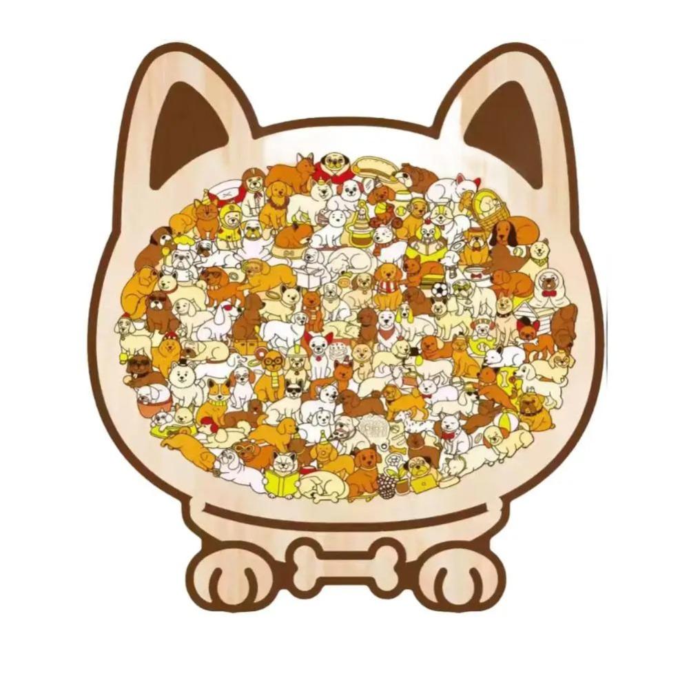 135-piece Morandi-colored Dog-shaped Puzzle Macaron Color with Dog Silhouette Frame Cut Dog Pieces DIY Cute Dogs Shape
135-piece Morandi-colored Dog-shaped Puzzle Macaron Color with Dog Silhouette Frame Cut Dog Pieces DIY Cute Dogs Shape