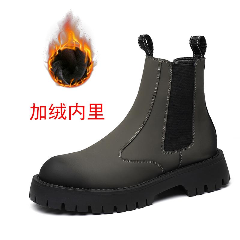Spring new men s Chelsea boots popular chimney boots black suede boots men leather single boots trend Comfortable Soft Sole Non slip Design Fashion S 41
Spring new men s Chelsea boots popular chimney boots black suede boots men leather single boots trend Comfortable Soft Sole Non slip Design Fashion S 41