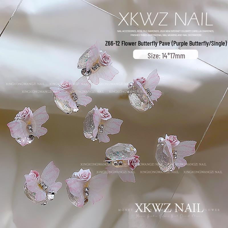 Трендовые полупрозрачные аксессуары для нейл-арта: Бриллиантовый ворс «Яйцо голубя» и мечтательная сетка «Бабочка» с розовой отделкой
Трендовые полупрозрачные аксессуары для нейл-арта: Бриллиантовый ворс «Яйцо голубя» и мечтательная сетка «Бабочка» с розовой отделкой