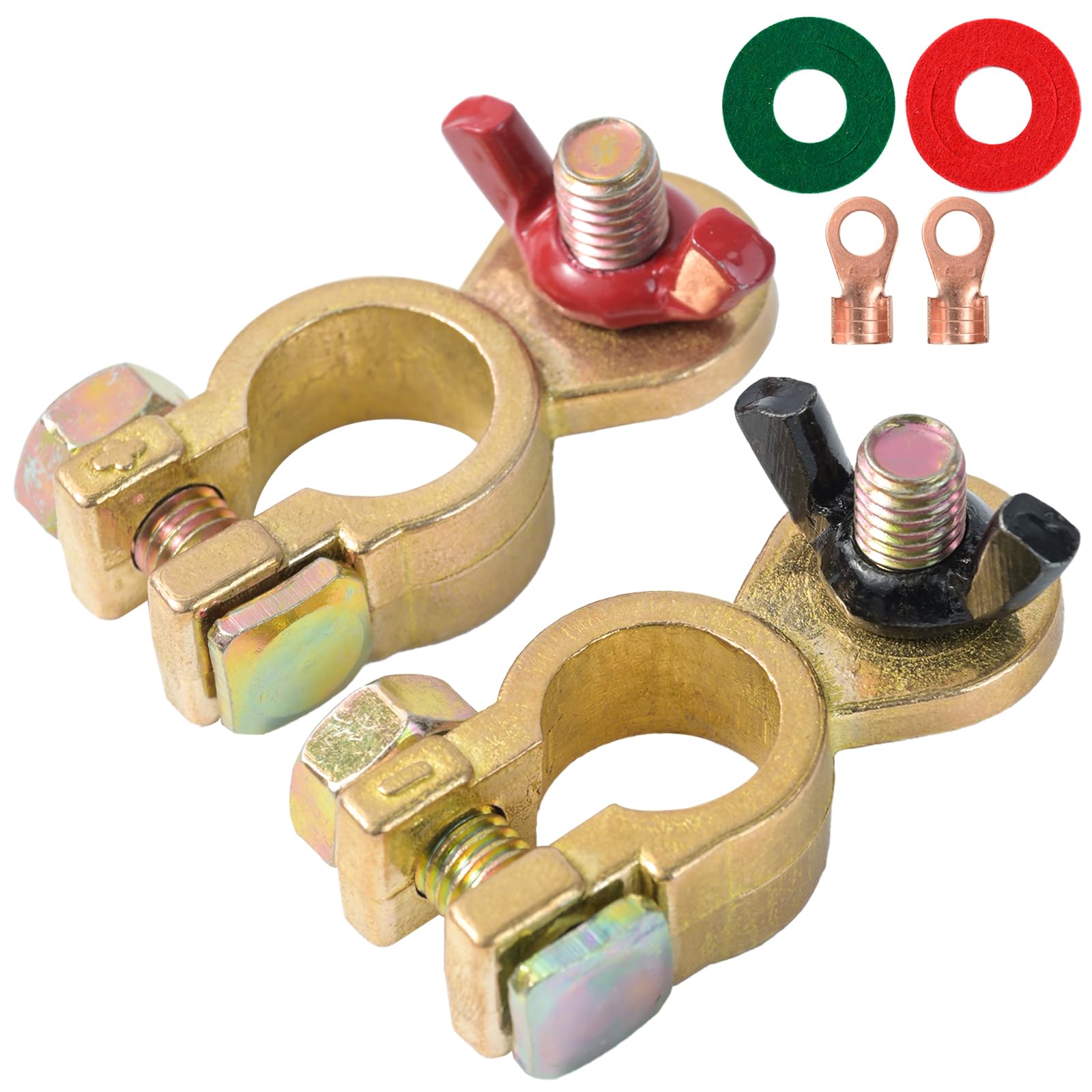Battery Terminal Battery Terminal Car Battery Terminal D Terminal Battery Terminal Connector Brass 12/24V Anti-Corrosion Washer Round Terminal Pl
Battery Terminal Battery Terminal Car Battery Terminal D Terminal Battery Terminal Connector Brass 12/24V Anti-Corrosion Washer Round Terminal Pl