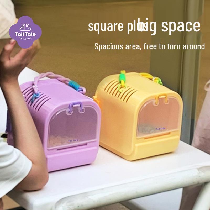 Portable Ear-Hugging Hamster Cage - Cute, Pet-Friendly, and Perfect for Golden Hamsters & Sugar Gliders.
Portable Ear-Hugging Hamster Cage - Cute, Pet-Friendly, and Perfect for Golden Hamsters & Sugar Gliders.