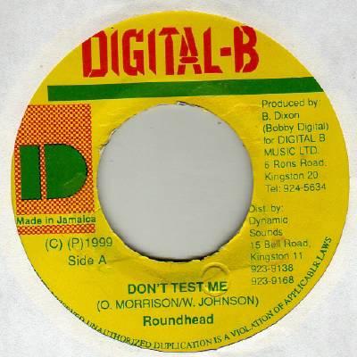 7inch Record ROUND HEAD - Don t Test Me NONE Digital-B 1999 Jamaica Reggae, Ska & Dub Used
7inch Record ROUND HEAD - Don t Test Me NONE Digital-B 1999 Jamaica Reggae, Ska & Dub Used