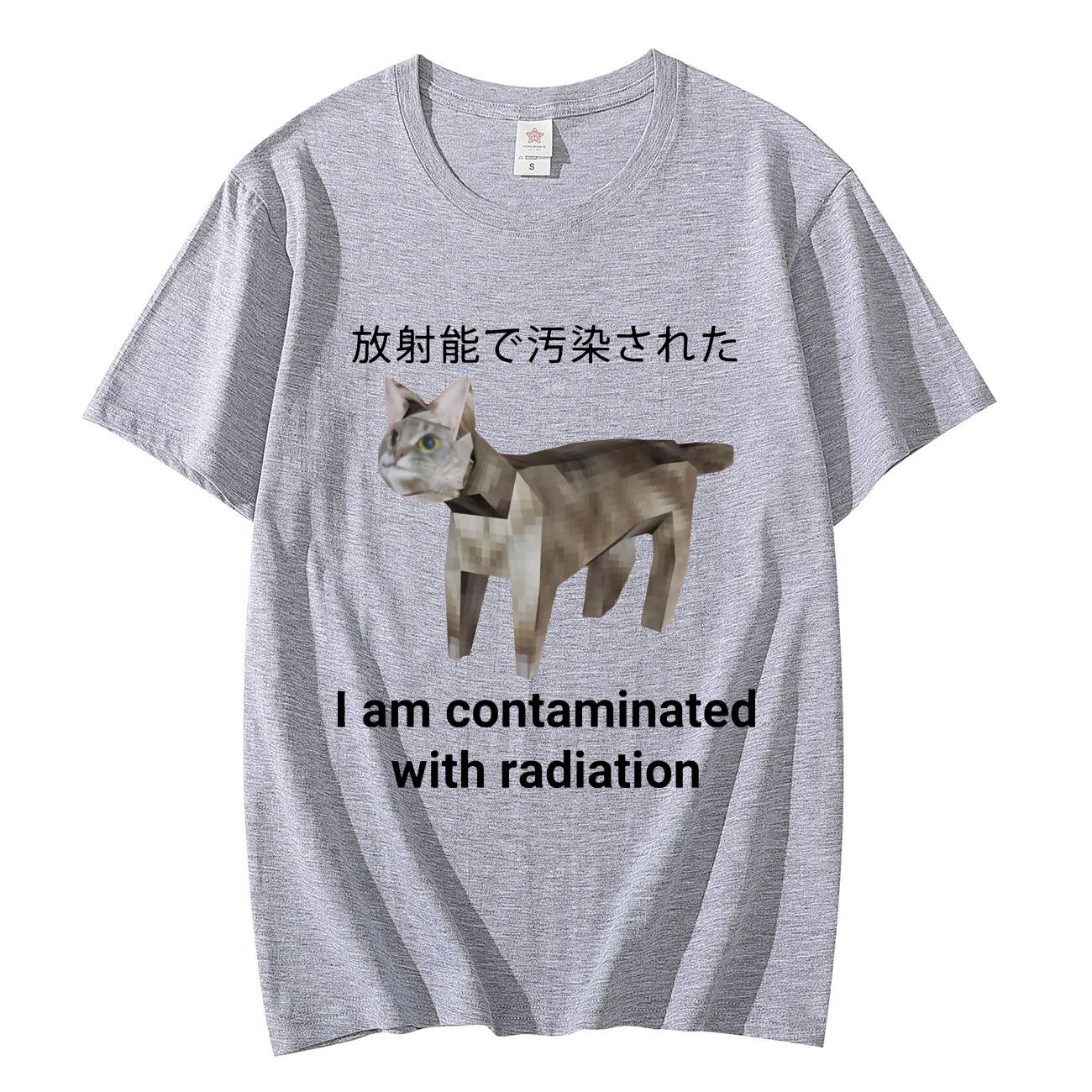 I Am Contaminated with Radiation Japanese Cat Meme T Shirt High Street Fashion Trend Tshirt Unisex Casual Loose Cotton Tshirts S
I Am Contaminated with Radiation Japanese Cat Meme T Shirt High Street Fashion Trend Tshirt Unisex Casual Loose Cotton Tshirts S