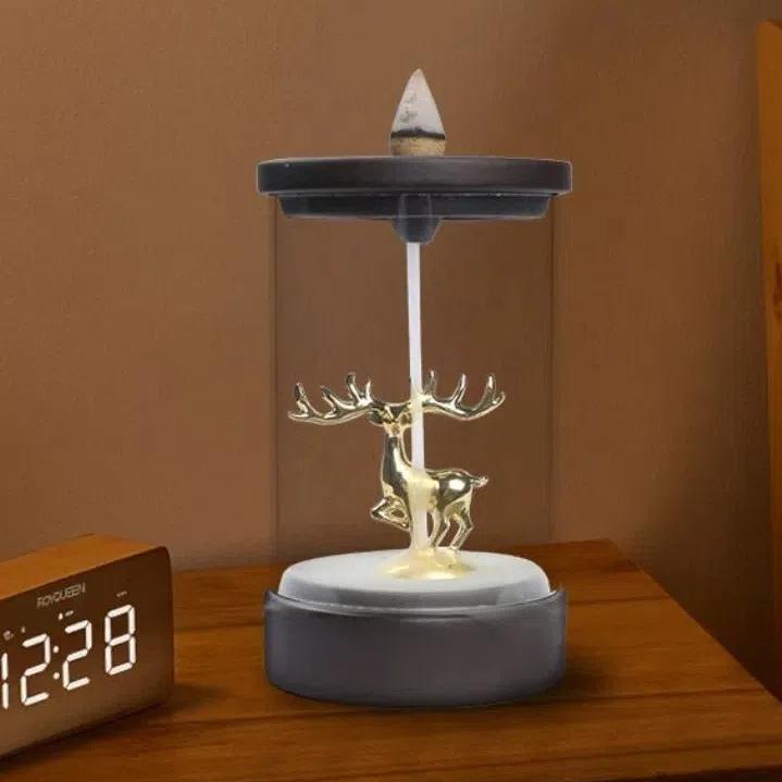 Clear Cover Deer Incense Burner Windproof Ceramic Deer Ornament Fashion Incense Holder Office коричневый 
Clear Cover Deer Incense Burner Windproof Ceramic Deer Ornament Fashion Incense Holder Office коричневый