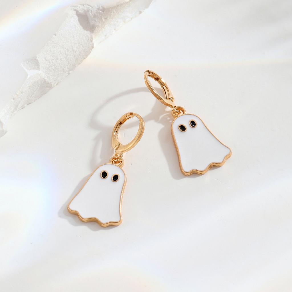 Charming Gold Ghost Earrings With Unique Design Perfect For Events Halloween золотой
Charming Gold Ghost Earrings With Unique Design Perfect For Events Halloween золотой