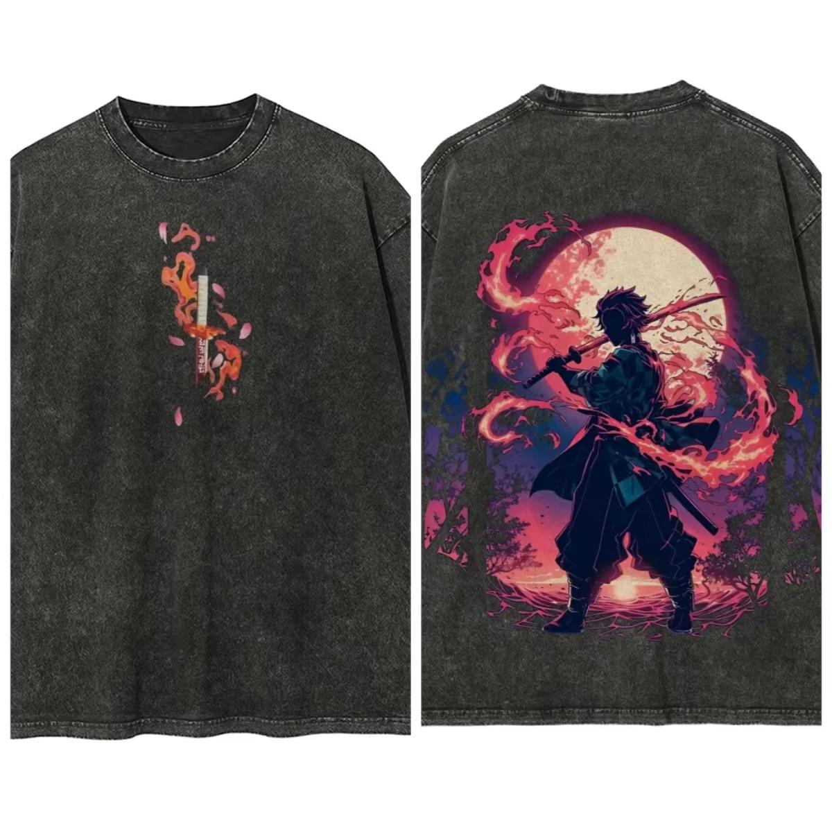 Demon Slayer Anime Printed Tshirt Mens and Womens Washed Tshirt High Quality Vintage Cotton Tshirt Harajuku YK Tops XL
Demon Slayer Anime Printed Tshirt Mens and Womens Washed Tshirt High Quality Vintage Cotton Tshirt Harajuku YK Tops XL