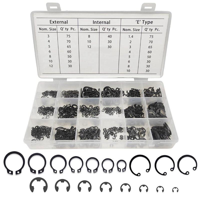 A96I-Premium 890Pcs Circlip Snap Ring Assortment Kit 1Set-3 Types 18 Sizes Includes Storage Case
A96I-Premium 890Pcs Circlip Snap Ring Assortment Kit 1Set-3 Types 18 Sizes Includes Storage Case