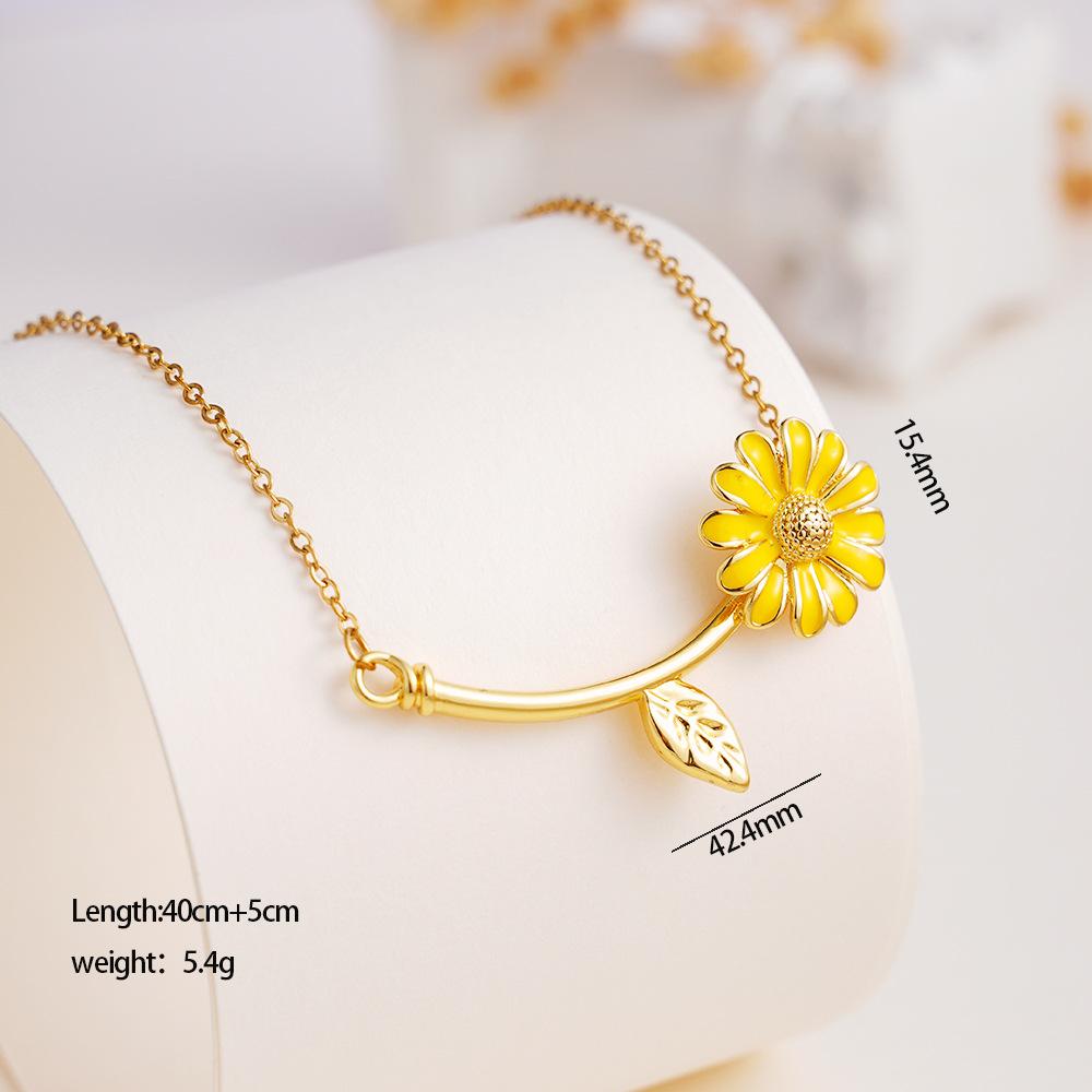 Sweet Colorful Enamel Daisy Choker Necklace Stainless Steel Chain Jewelry Gifts for Women Teen Girls
Sweet Colorful Enamel Daisy Choker Necklace Stainless Steel Chain Jewelry Gifts for Women Teen Girls