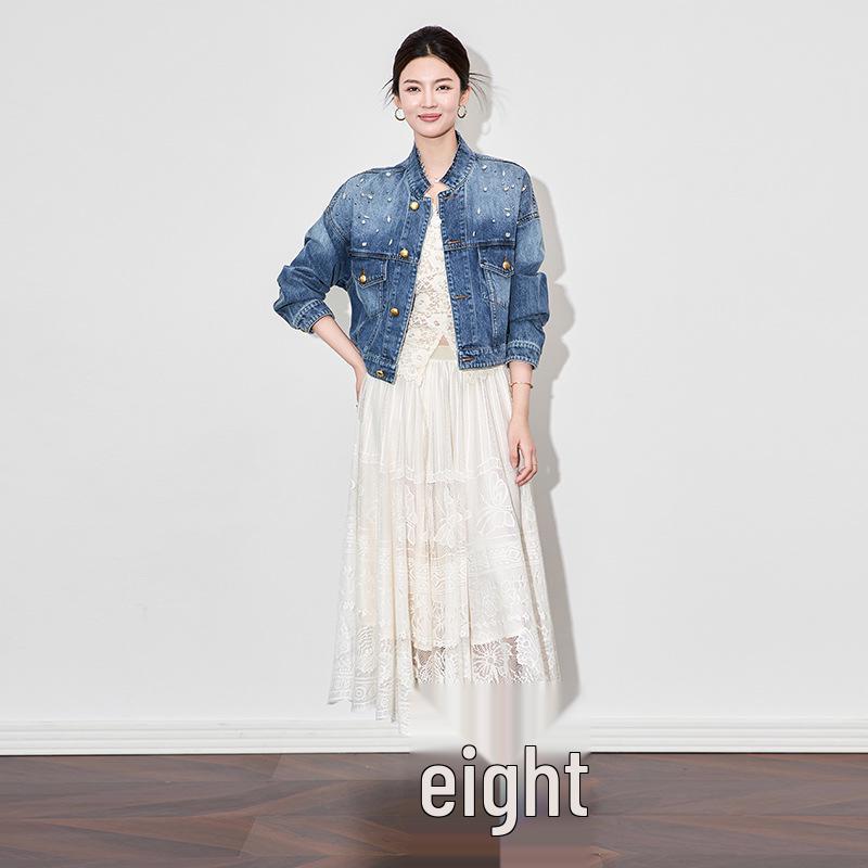 High-End Retro Studded Denim Jacket for Women - Spring Collection Medium синій
High-End Retro Studded Denim Jacket for Women - Spring Collection Medium синій