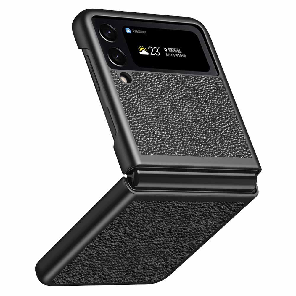 For Samsung Galaxy Z Flip4 5G Anti-Drop Phone Case Litchi Texture PU Leather Coated PC Protective Back Cover Black
For Samsung Galaxy Z Flip4 5G Anti-Drop Phone Case Litchi Texture PU Leather Coated PC Protective Back Cover Black