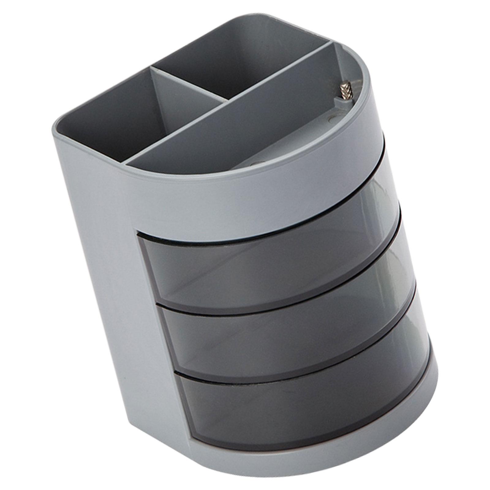 Многофункциональный держатель для ручек и карандашей с 3-ярусными вращающимися ящиками, настольная организация, ящик для хранения, офисные настольные органайзеры серый
Многофункциональный держатель для ручек и карандашей с 3-ярусными вращающимися ящиками, настольная организация, ящик для хранения, офисные настольные органайзеры серый