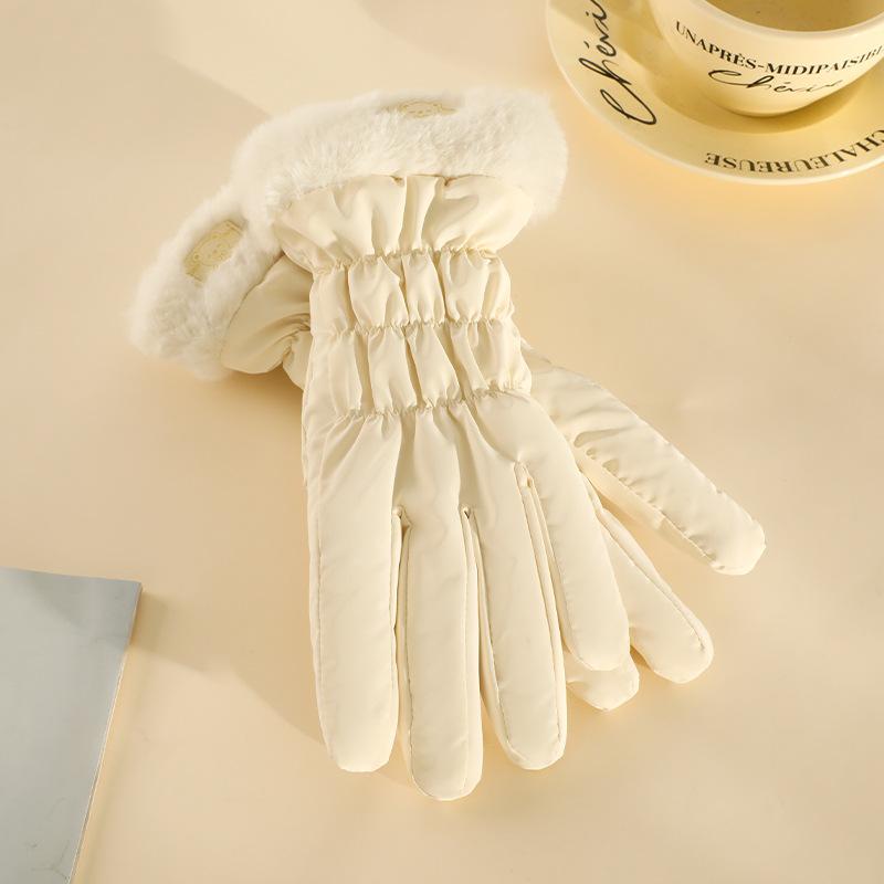 Утолщенные перчатки с подкладкой Little Bear, теплые женские зимние термофлисовые ветрозащитные варежки, перчатки для сенсорного экрана для велосипеда белый
Утолщенные перчатки с подкладкой Little Bear, теплые женские зимние термофлисовые ветрозащитные варежки, перчатки для сенсорного экрана для велосипеда белый