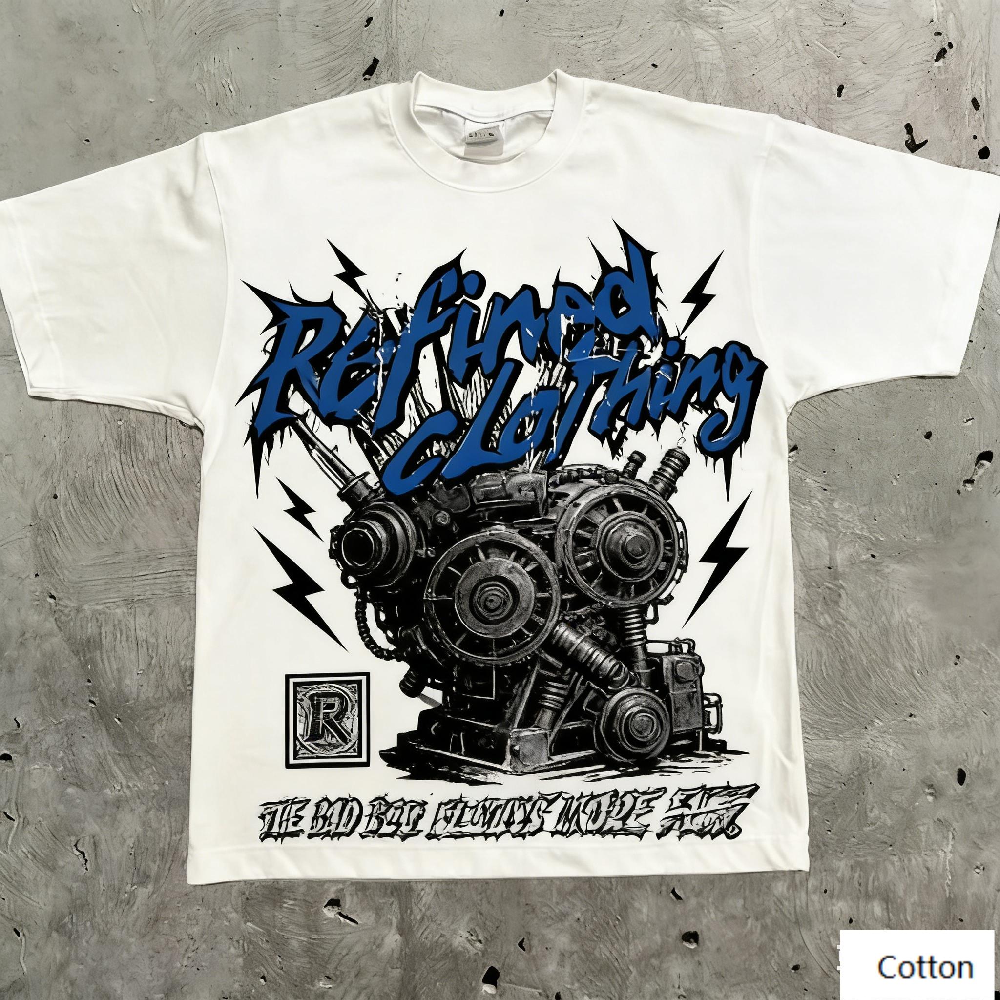Oversized TShirt with Engine Graphic Loose Streetwear Style Soft Heavyweight Fabric Classic Crew Neck for Edgy Daily Outfit 4XL
Oversized TShirt with Engine Graphic Loose Streetwear Style Soft Heavyweight Fabric Classic Crew Neck for Edgy Daily Outfit 4XL