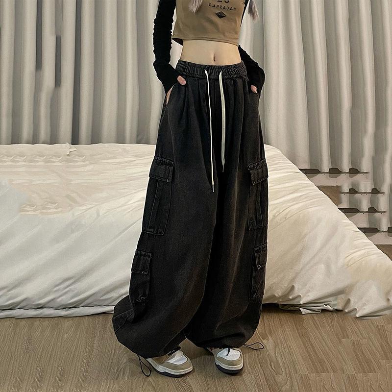 Ximike Retro Wide-Leg Hip Hop Jeans M чорний
Ximike Retro Wide-Leg Hip Hop Jeans M чорний