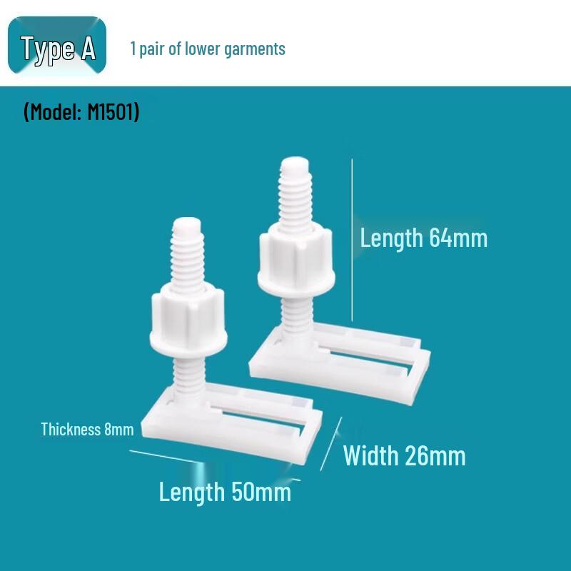 Toilet Seat Bottom-Mount Screws
Toilet Seat Bottom-Mount Screws