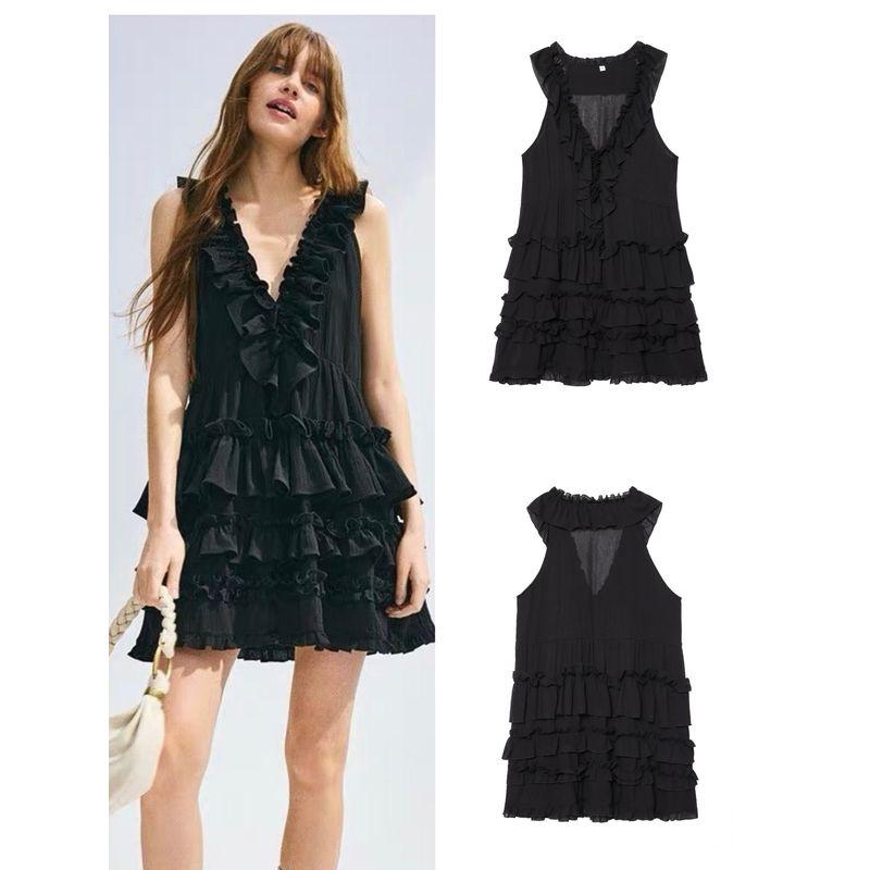 Zbzr Spring New Women clothes Western Style French style Pleated Sleeveless Cake Skirt Fashion One-Piece Dress 1280381 Black L
Zbzr Spring New Women clothes Western Style French style Pleated Sleeveless Cake Skirt Fashion One-Piece Dress 1280381 Black L