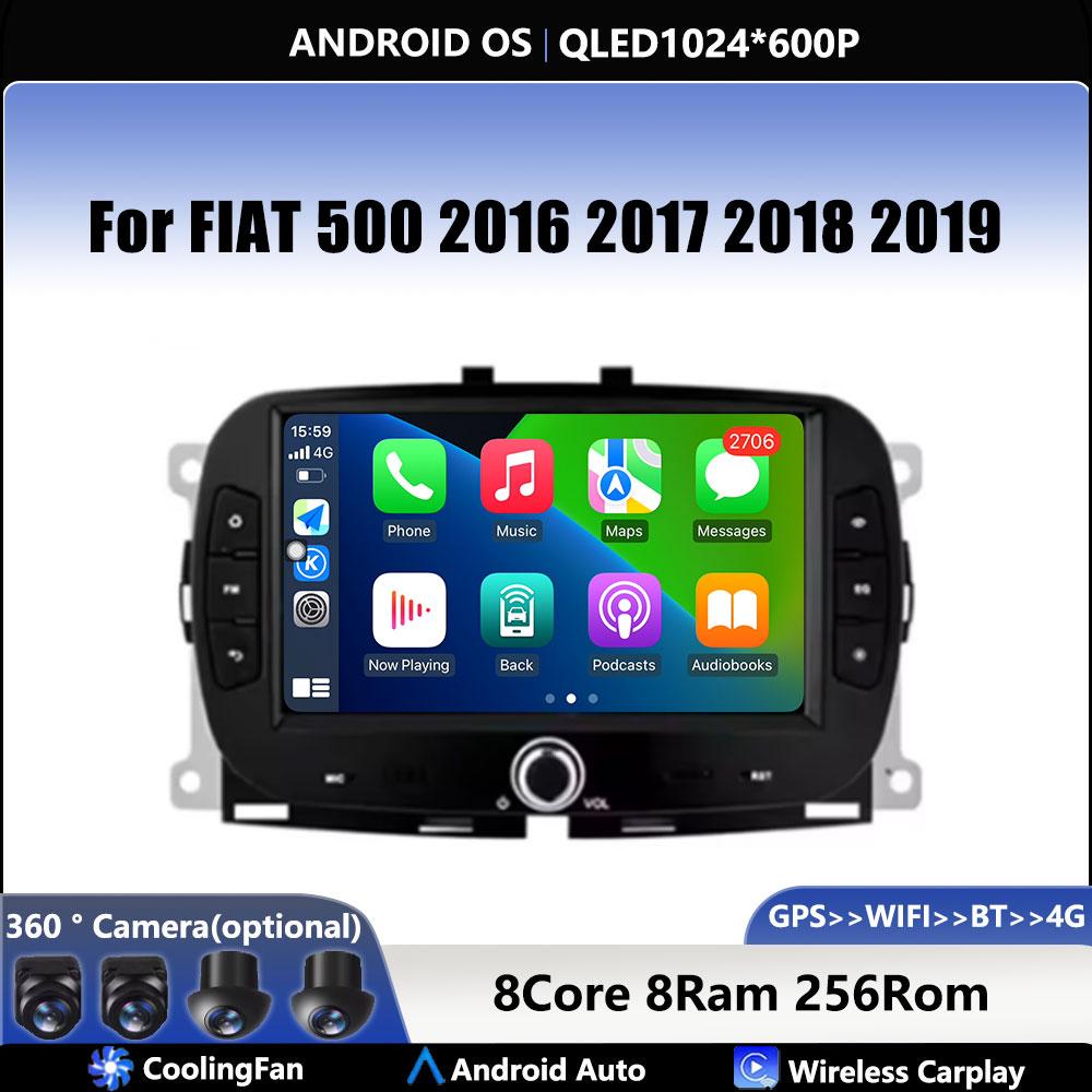 For FIAT 500 2016 2017 2018 2019 Car Carplay Auto Android Radio Navigation GPS Multimedia Video Player 5G WIFI
For FIAT 500 2016 2017 2018 2019 Car Carplay Auto Android Radio Navigation GPS Multimedia Video Player 5G WIFI