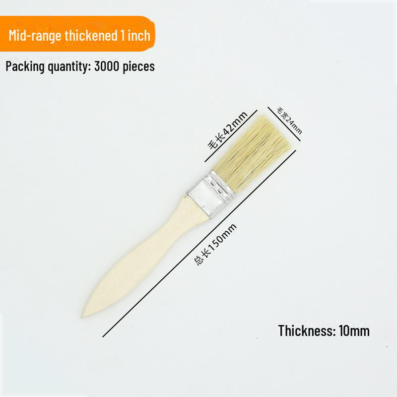 Набор промышленных кистей для покраски и чистки — мягкая и жесткая щетина, длинная ручка для работы с клеем, краской и мелкой работы