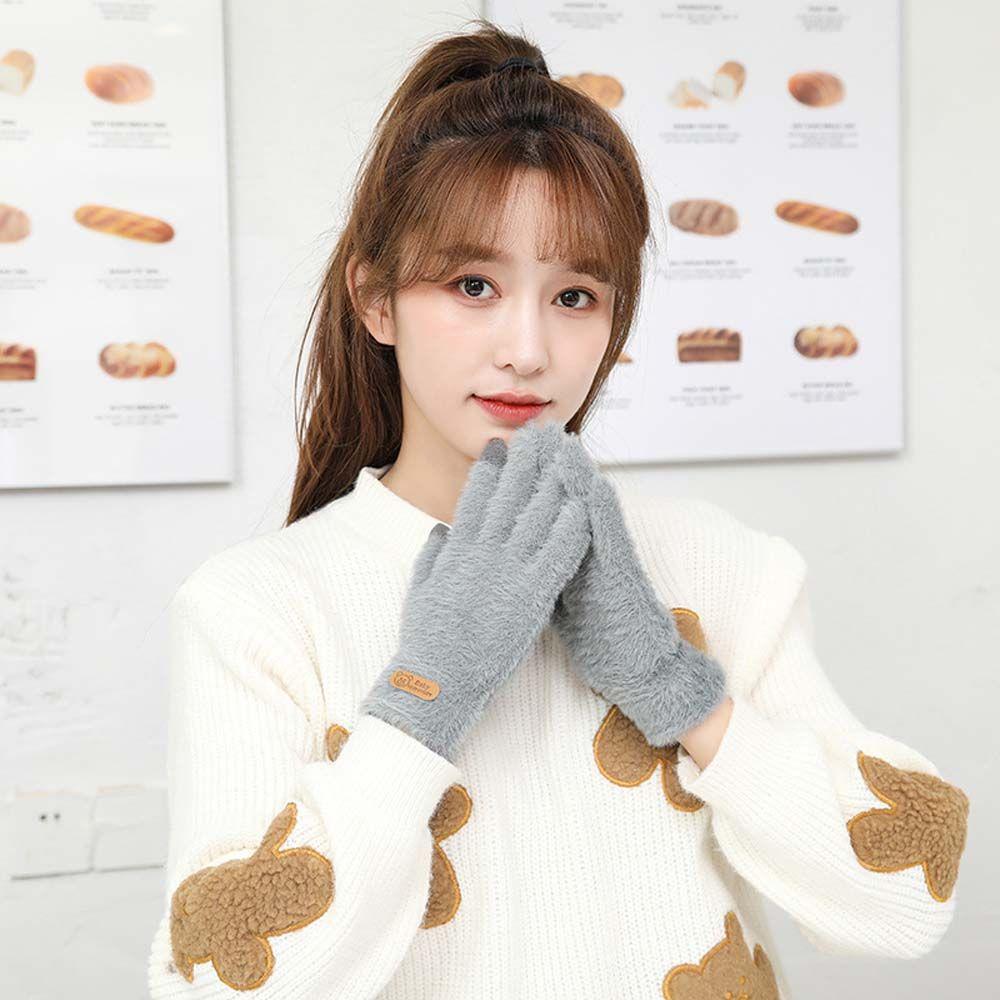 Women Elastic Knitted Bear Female Gloves Driving Gloves Touch Screen Gloves Imitation Mink Mittens
Women Elastic Knitted Bear Female Gloves Driving Gloves Touch Screen Gloves Imitation Mink Mittens