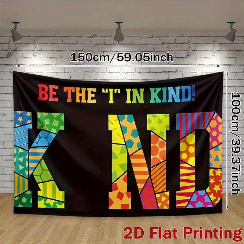 2D Colorful Geometric Be Kind Banner for School Bulletin Board Decor 47.2x31.5inch/120*80cm
2D Colorful Geometric Be Kind Banner for School Bulletin Board Decor 47.2x31.5inch/120*80cm