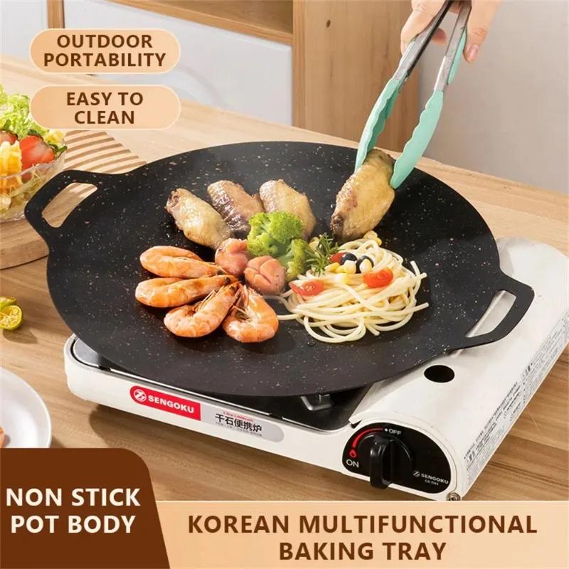 Korean Round Grill Pan Barbecue Pan Pork Belly Non-stick Cooker Maifan Stone Induction Cooker Gas Barbecue Tray Roast Plate
Korean Round Grill Pan Barbecue Pan Pork Belly Non-stick Cooker Maifan Stone Induction Cooker Gas Barbecue Tray Roast Plate