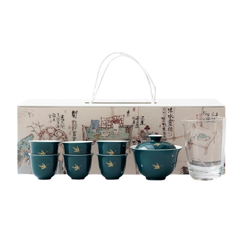 Gold Stamp Butterfly Sky-clearing Blue Tea Set Complete Set Aesthetic Tea Ceremony Set Teapot And Tea Cup Set Cafes Ornaments
Gold Stamp Butterfly Sky-clearing Blue Tea Set Complete Set Aesthetic Tea Ceremony Set Teapot And Tea Cup Set Cafes Ornaments