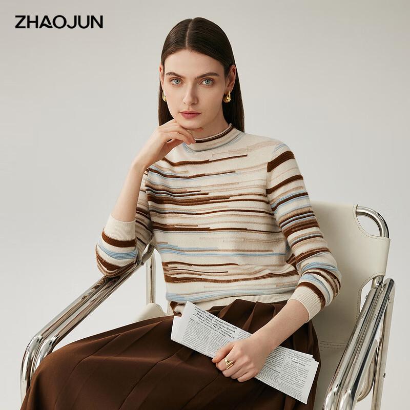 Zhaojun Women s Striped 100% Cashmere Half-Turtleneck Sweater XL
Zhaojun Women s Striped 100% Cashmere Half-Turtleneck Sweater XL