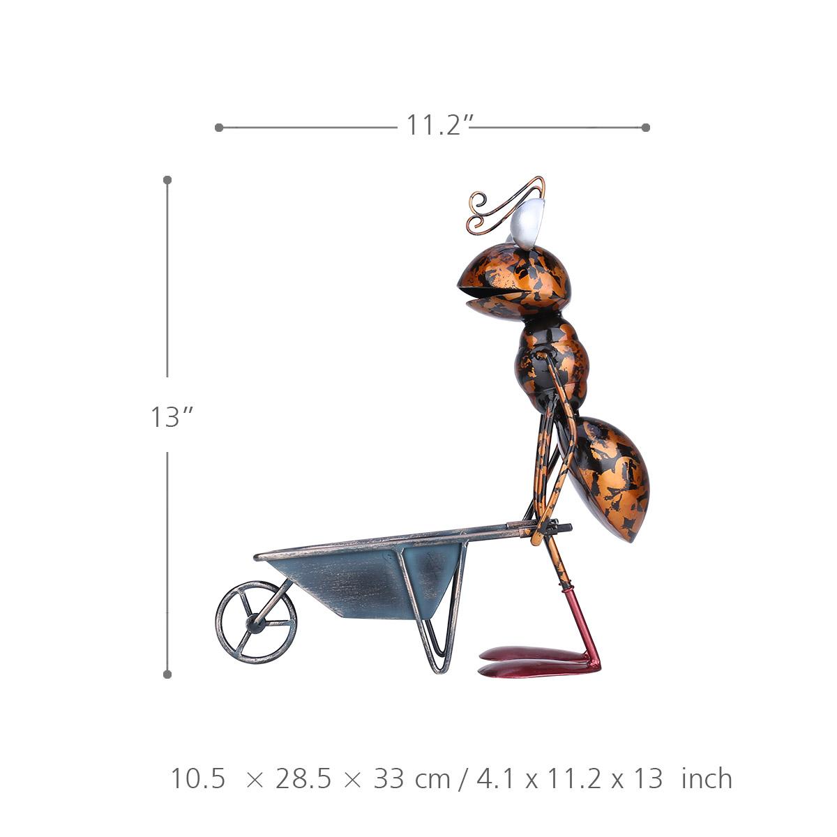 Tooarts 13inch Ant Sculpture Iron Cartoon Ant With Removable Bucket Garden or Desk Decor Succulent Flower Pot Trinket Storage
Tooarts 13inch Ant Sculpture Iron Cartoon Ant With Removable Bucket Garden or Desk Decor Succulent Flower Pot Trinket Storage