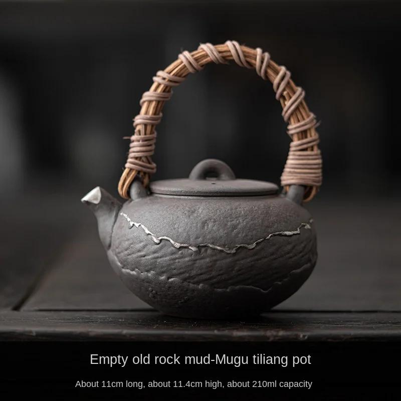 Пустой Чайник Zhai Mugu с Ручкой-Петлей Ретро Старая Глина из Каменной Породы Посеребренный Ручной работы Шарообразное Отверстие Фильтр Чайник Чайный Заварник
Пустой Чайник Zhai Mugu с Ручкой-Петлей Ретро Старая Глина из Каменной Породы Посеребренный Ручной работы Шарообразное Отверстие Фильтр Чайник Чайный Заварник
